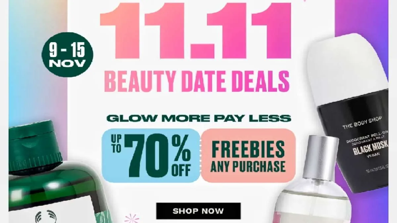 Promo 11.11 The Body Shop: Masker-Body Scrub Diskon hingga 70 Persen!