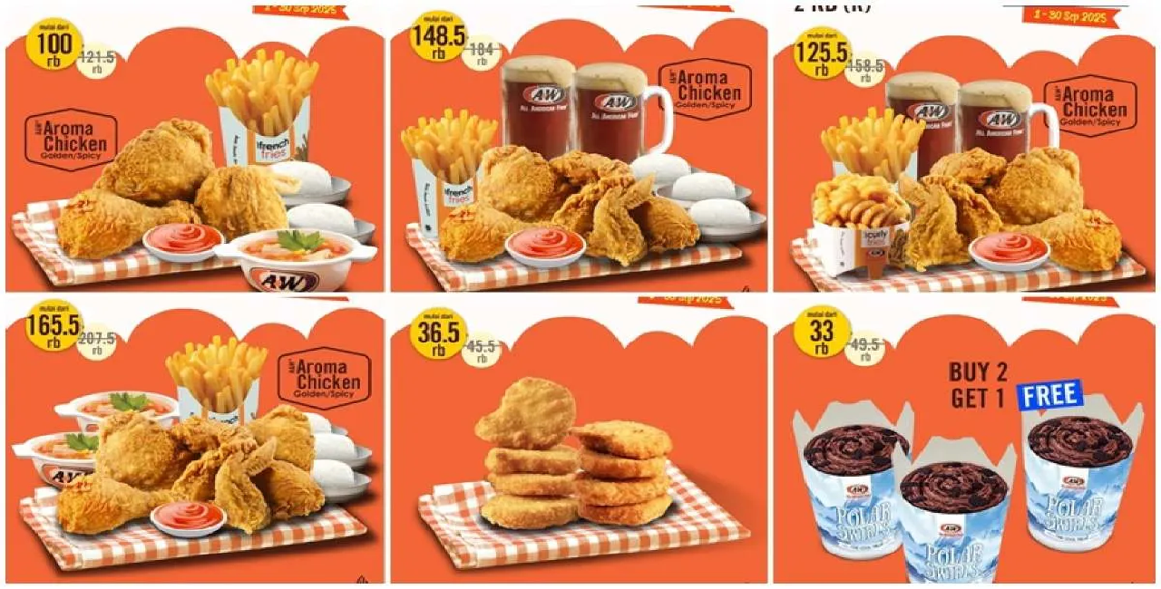 Daftar Promo A&W Spesial September 2025: Paket Ayam hingga Dessert Hemat