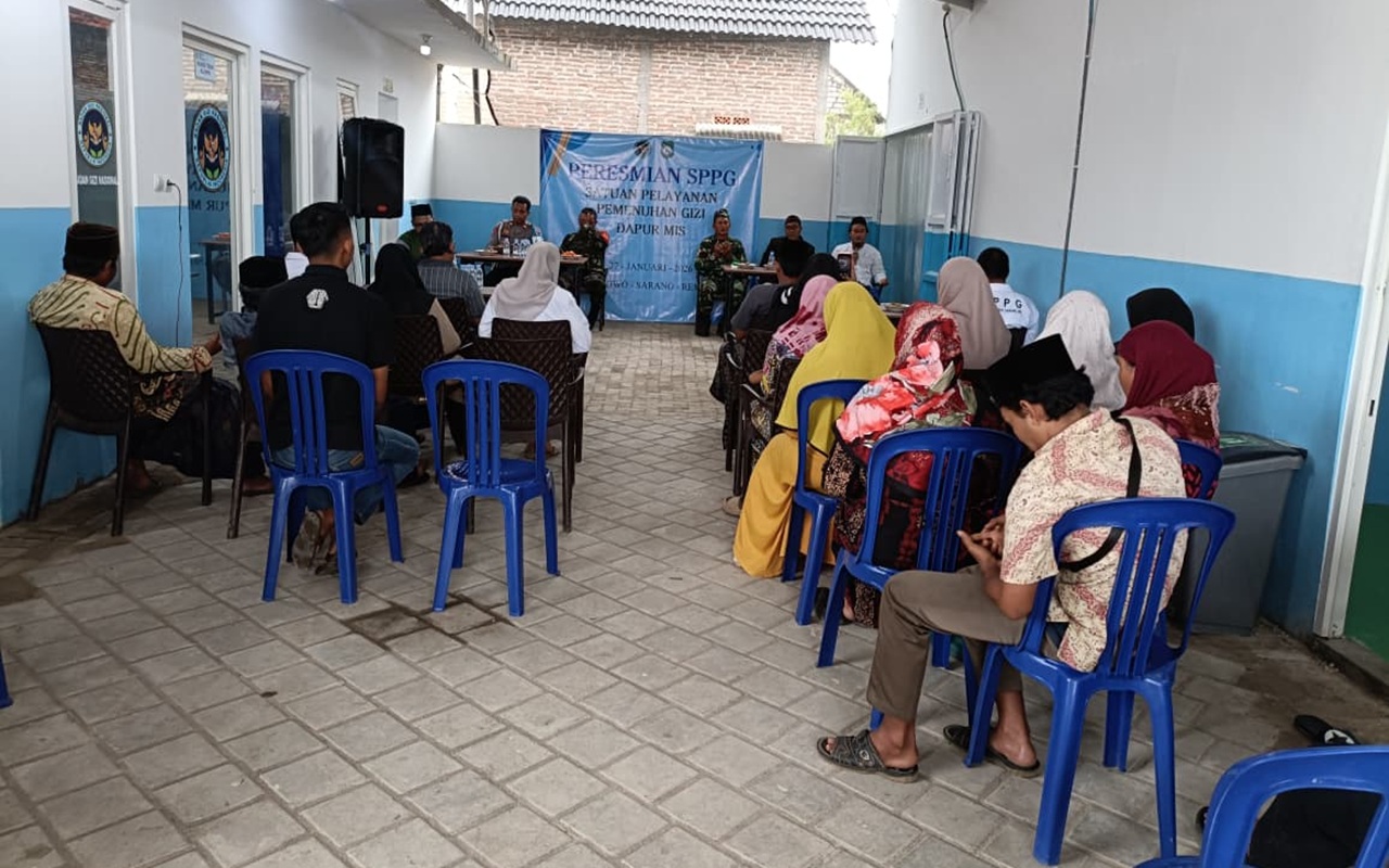 MBG Ponpes MIS Sarang Rembang Diresmikan, Fokus Penuhi Gizi Santri