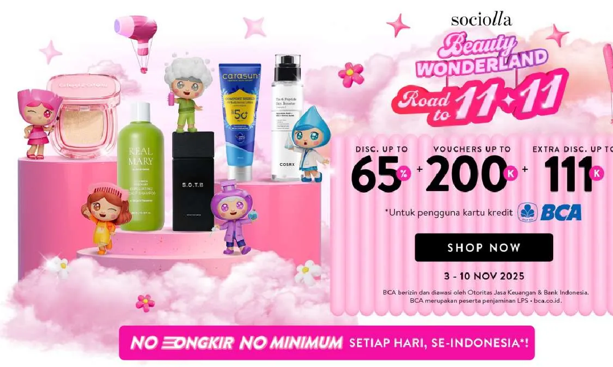 Hadir Lagi Promo Sociolla Road To 11.11: Tirtir-Anua Diskon Sampai 56 Persen!