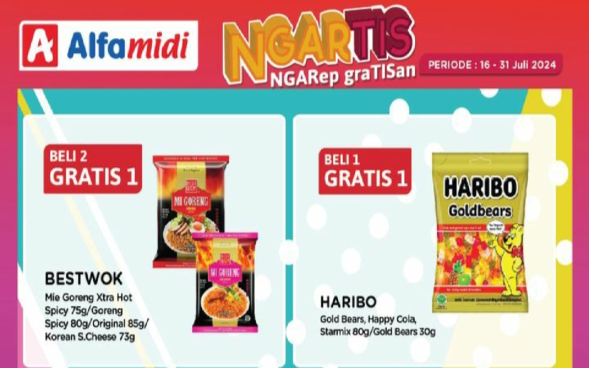 Yuk Serbu Promo 'NGARTIS' Alfamidi, Belanja Lebih Hemat dengan Beli 2 Gratis 1!