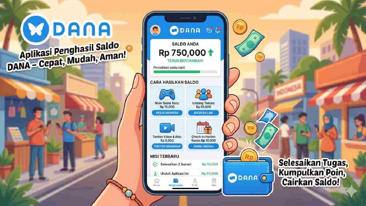 6 Aplikasi Penghasil Cuan DANA Gratis Hingga Rp150.000 per Hari, Download Dulu Ya!