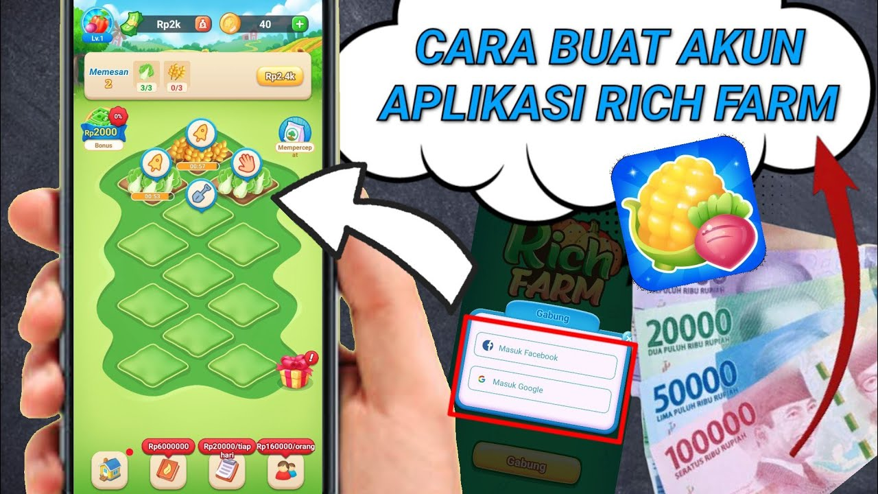 Coba Main Game Rich Farm Sekarang, Saldo DANA Cair Rp 25.000 Setiap Hari!