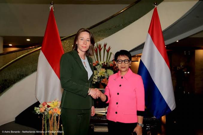 Kunjungan Retno ke Menlu Belanda, Membahas Ekonomi dan Isu Palestina 