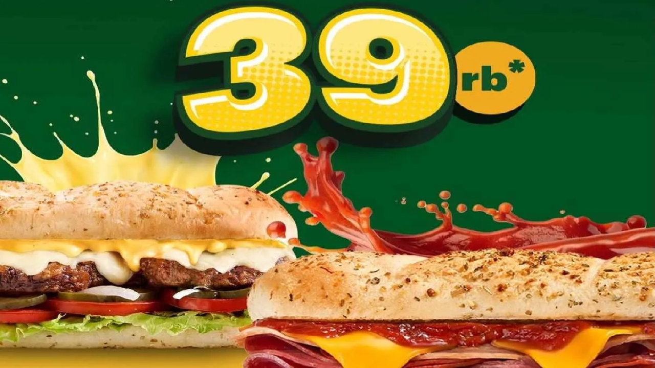 Hari Terakhir Promo Subway: 2 Varian Sandwich Favorit Cuma Rp39 Ribuan Aja