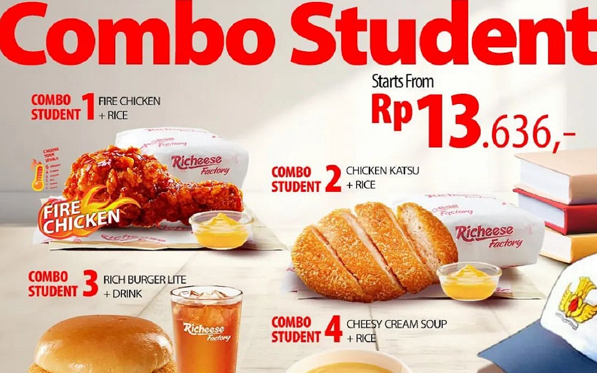 Promo Spesial Pelajar di Richeese Factory: Menu Favorit Mulai dari Rp 13.000an!