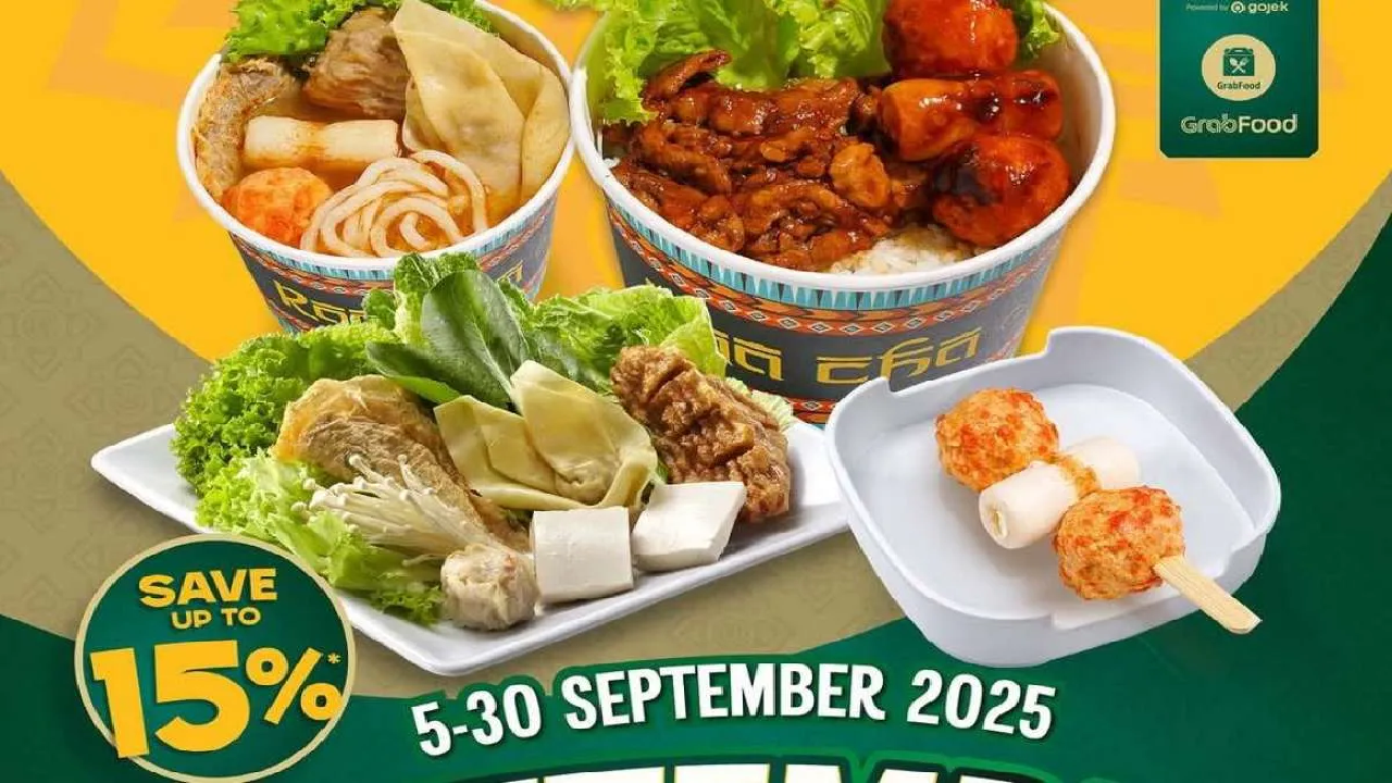 Promo Terbaru Raa Cha September 2025 Khusus Via Ojol: 3 Paket Menu Spesial Hemat 15 Persen