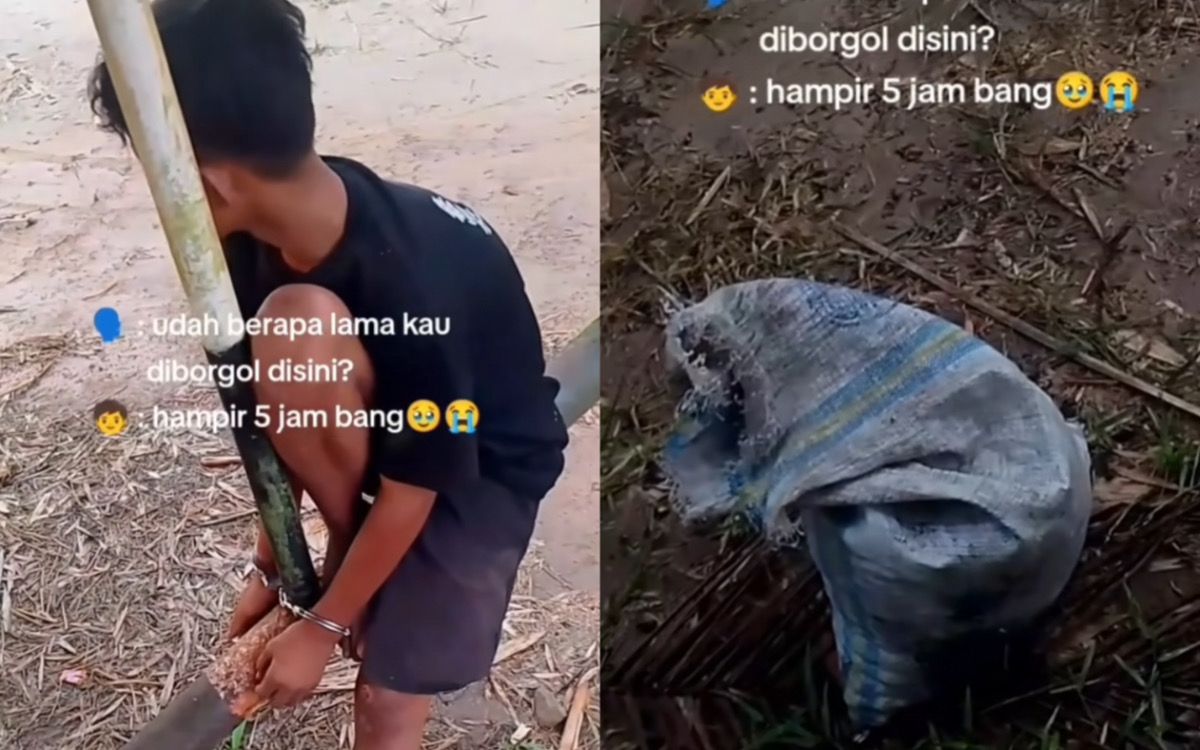 Viral! Anak Ini Diborgol 5 Jam Karena Ketahuan Cari Brondolan di Perkebunan Kelapa Sawit