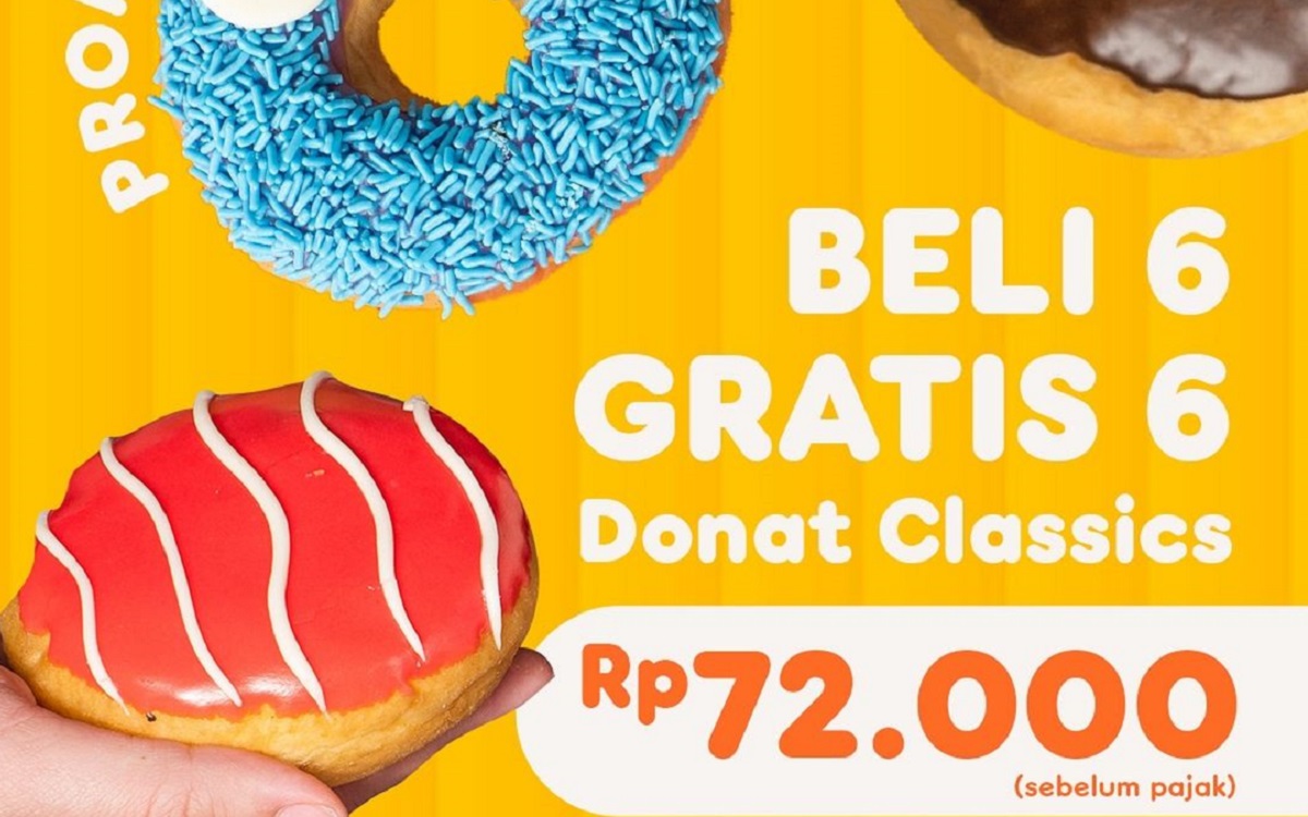 Promo Donat DUNKIN' Beli 6 Gratis 6 Hanya Rp 72.000, Yuk Intip Syaratnya!