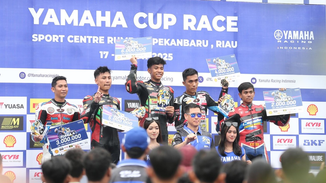 Yamaha Cup Race Dipadati Masyarakat Riau, Pebalap Tuan Rumah Juara Kelas Bergengsi