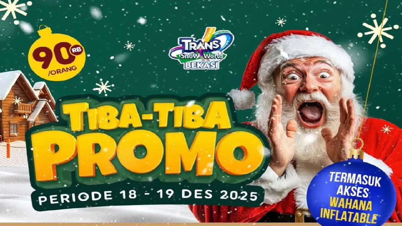 Hari Terakhir! Promo Trans Snow World Bekasi dan Serpong: Beli 2 Tiket Lebih Hemat