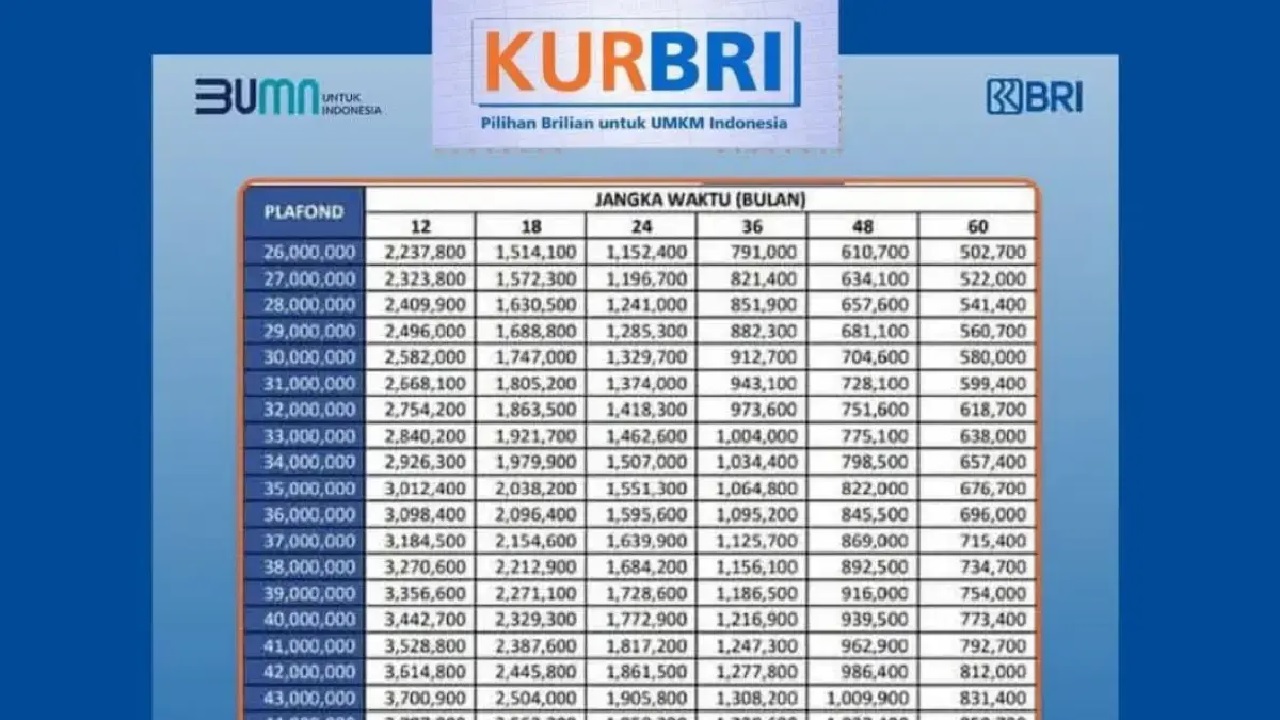 KUR BRI 2026 Jadi Rebutan! Pinjam Rp300 Juta Cicilan Perbulan Mulai Rp1 Jutaan, Cek Syarat Pengajuannya
