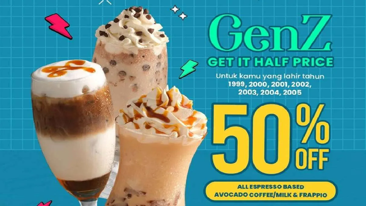 Gen Z Sini Ngumpul! Ada Promo Excelso Khusus Kelahiran 1999-2005 Dapat Diskon 50 Persen