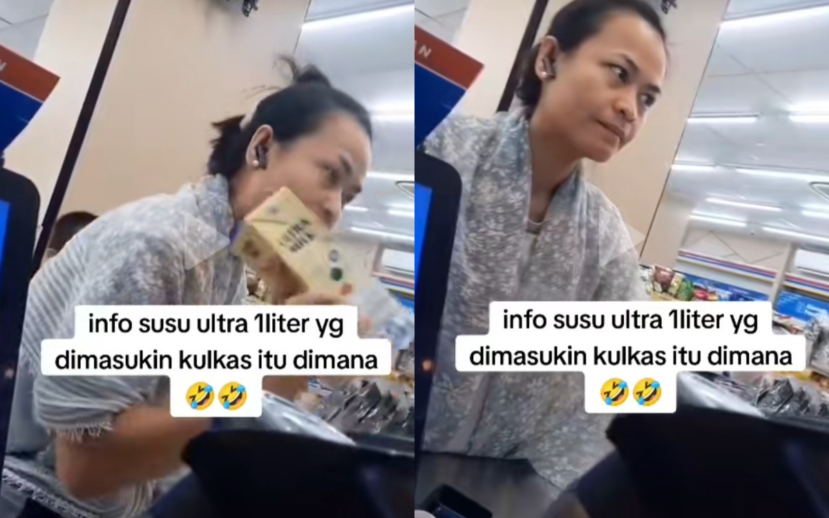 Viral Video Wanita Ngamuk ke Kasir Minimarket Gegara Beli Susu Tidak Dingin, Minta Uangnya Kembali