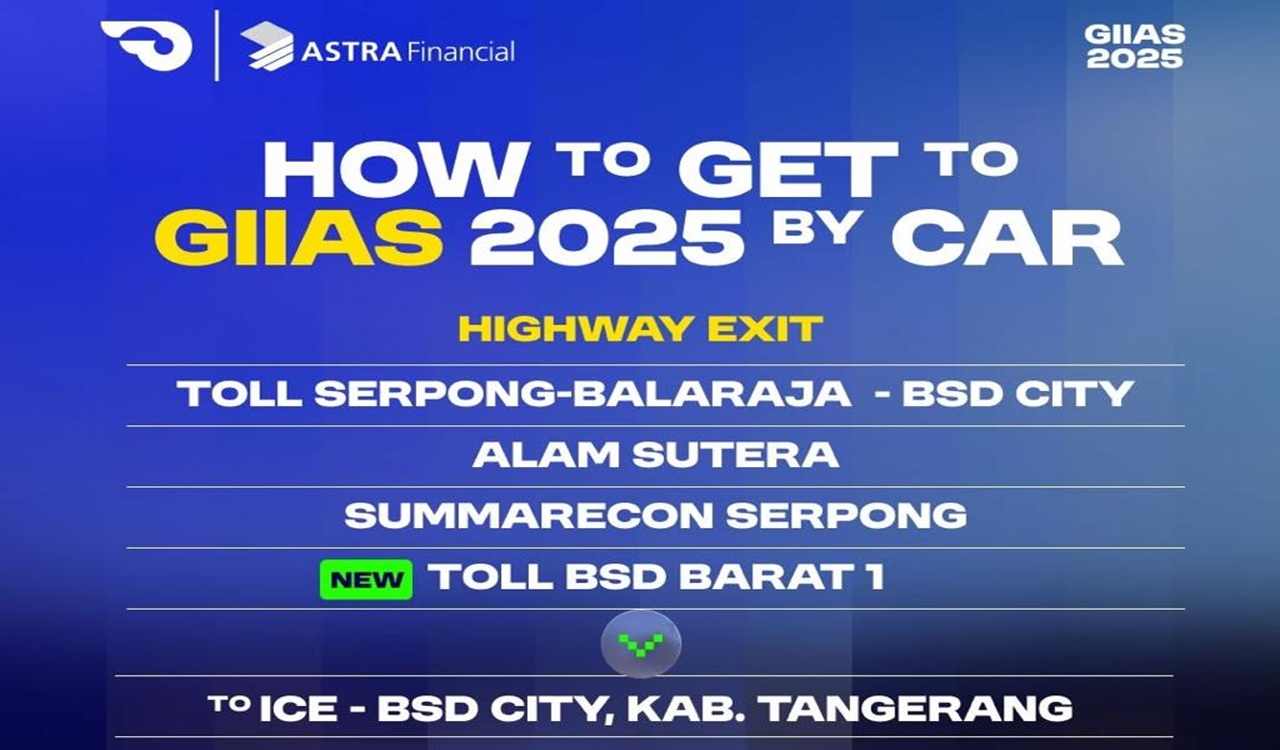 Yuk Ramaikan Pameran Otomotif GIIAS 2025: Akses Tol Lancar, Parkir Nyaman!