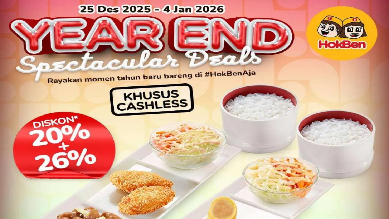 Promo Sambut Awal Tahun 2026! Paket Berdua Hokben Cuma Rp 22.000an per Orang