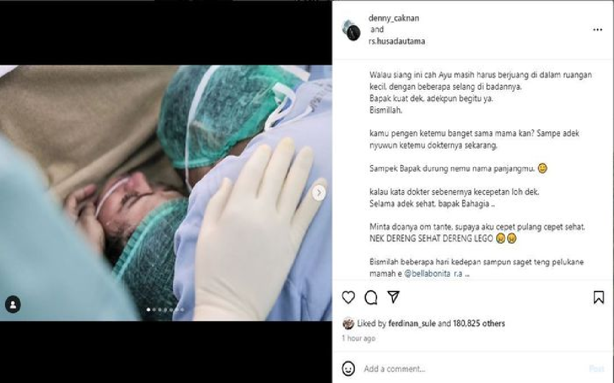 Istri Denny Caknan Lahiran Anak Pertama, Kondisi Prematur