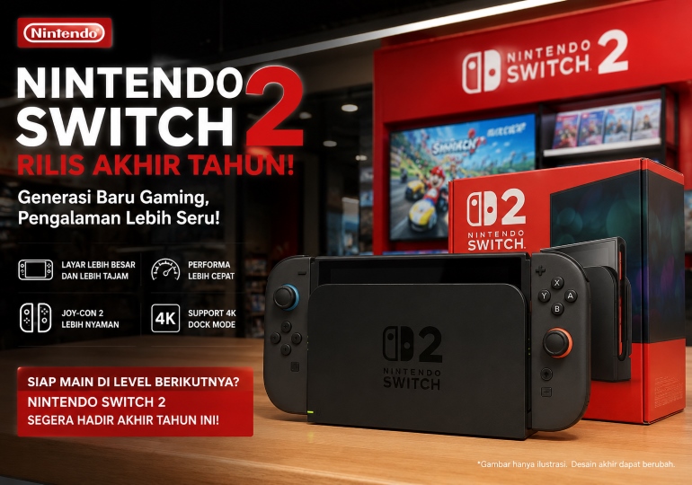 Nintendo Switch 2 Rilis Akhir Tahun, Jadi Sejarah Baru Dunia Gaming di Indonesia?