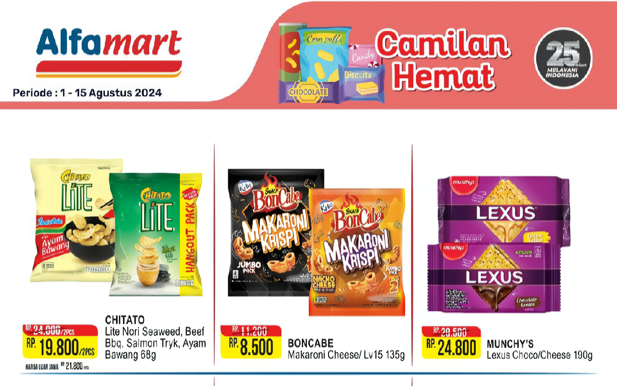 Jangan Lewatkan! Promo 'Camilan Hemat' dari Alfamart untuk Waktu Santai Lebih Menyenangkan