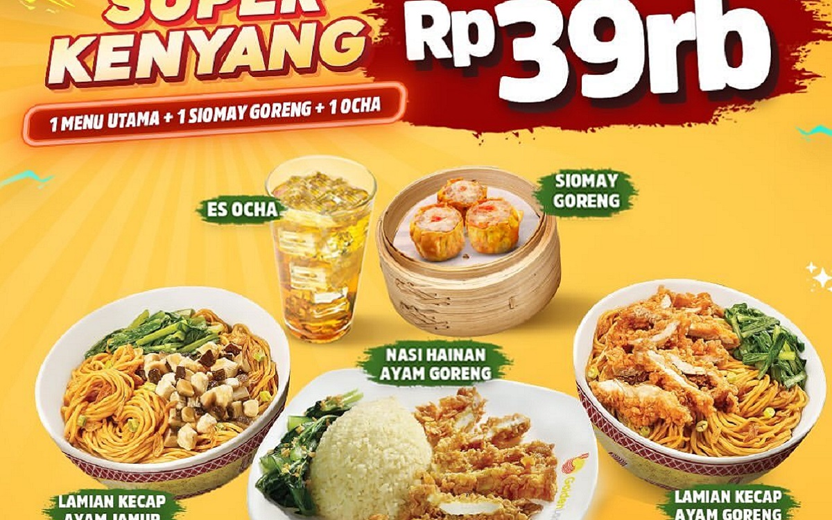 Kapan Lagi Bisa Makan Semurah Ini di Golden Lamian? Serbu Promo Paket Super Kenyang Cuma Rp 39 Ribu! 