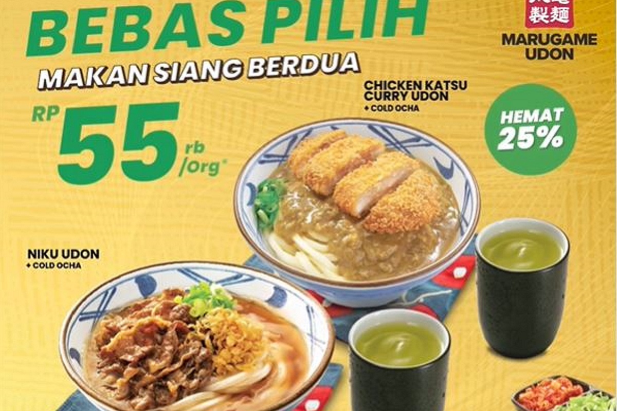 Makan Siang Lezat dan Hemat di Marugame Udon dengan Diskon 25%, Yuk Cek Promo-nya!