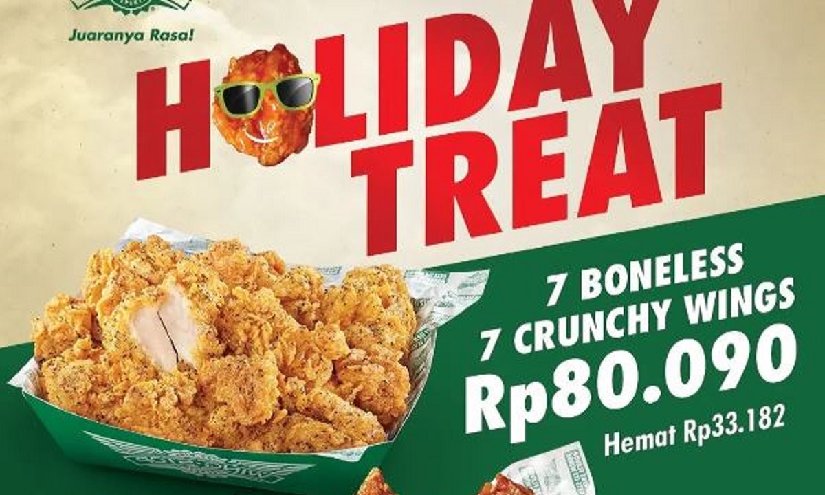 Libur Telah Tiba! Wingstop Hadir dengan Promo 'Holiday Treat' untuk Temani Libur Akhir Tahunmu