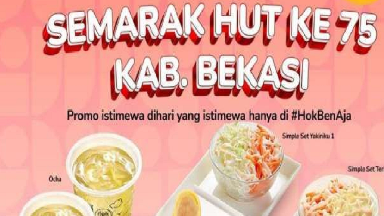 Warga Bekasi Bisa Makan HokBen Berdua Cuma Rp37.000 per Orang, INI Syaratnya