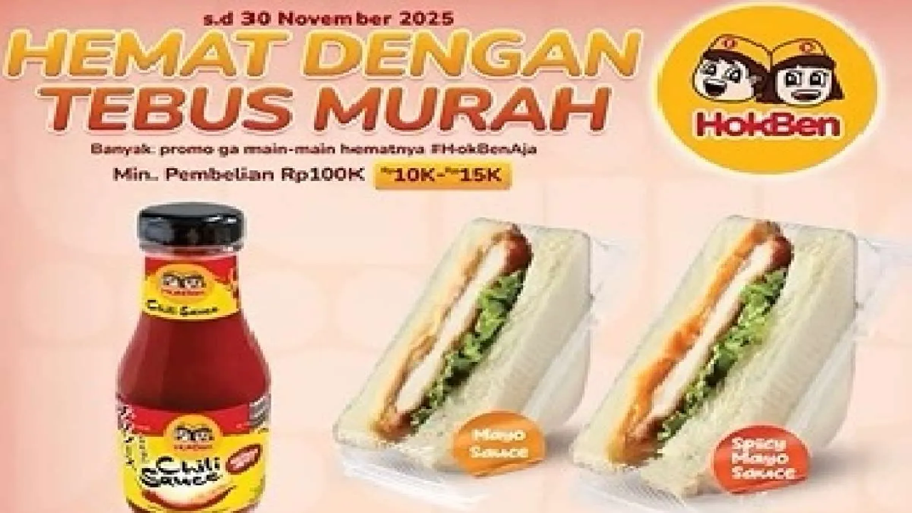 Buruan Coba! Promo Tepat Hemat HokBen Berlaku hingga 30 November 2025