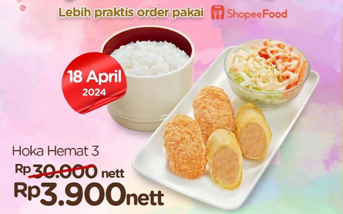 Nikmati Promo Spesial Ultah Hokben ke-39 dengan Harga Mulai dari Rp 3.900 via Ojek Online!