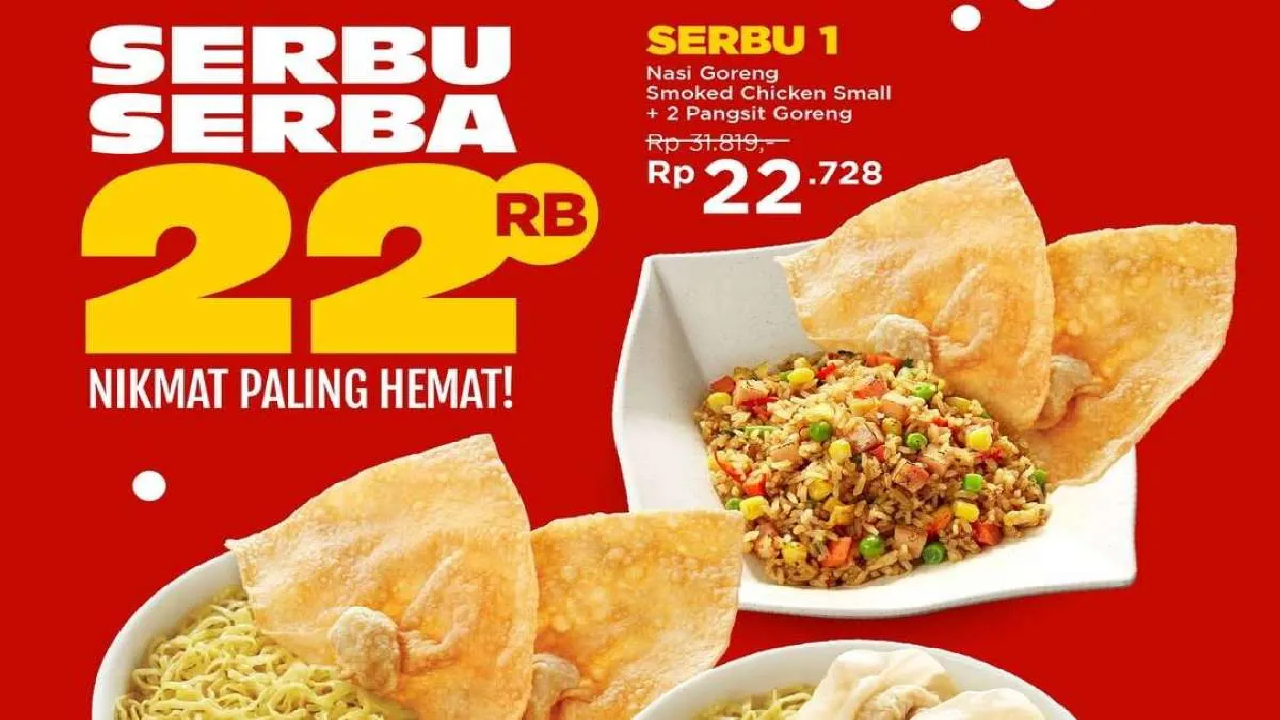 Promo Bakmi GM Serbu Serba Rp 22.000an: Berlaku Disemua Outlet!
