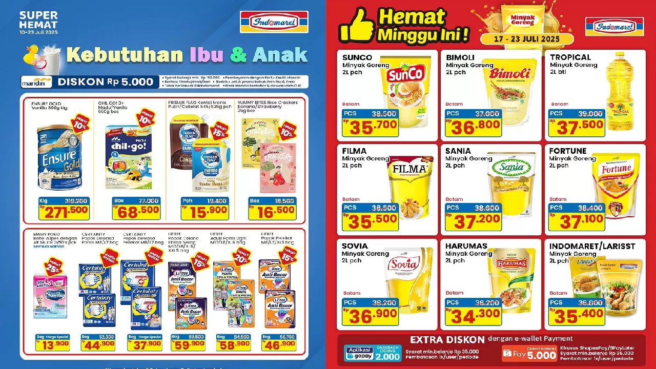 Katalog Promo Indomaret 23 Juli 2025: Banyak Tebus Murah Rp5.000