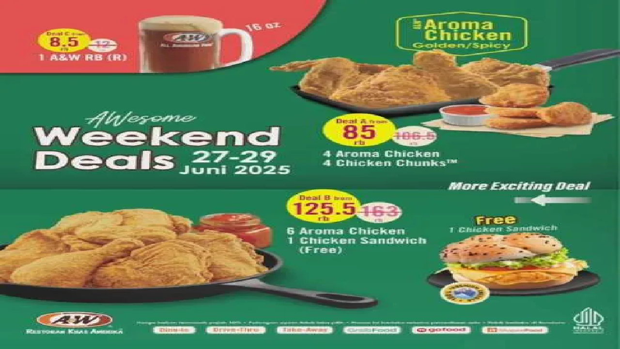 A&W Berikan Promo Spesial Long Weekend : Aktif Sampai 29 Juni 2025