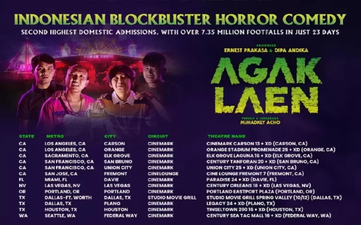 Mendunia! Film Agak Laen Akan Tayang di Amerika Serikat