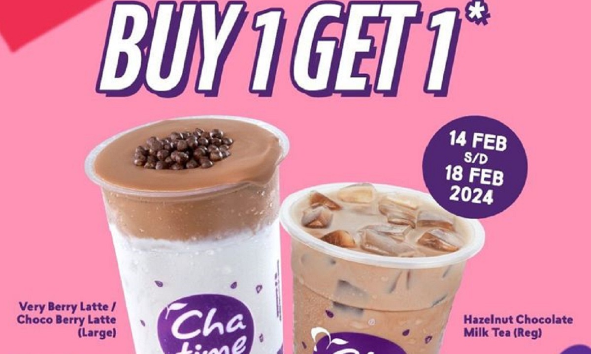 Chatime Berikan Promo Spesial di Bulan Februari 2024, Jangan Sampai Ketinggalan Promo Buy 1 Get 1 Kali Ini!