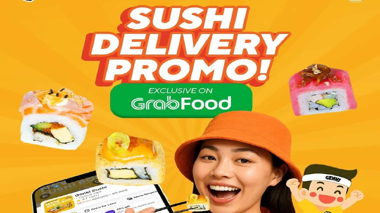 Promo Genki Sushi November 2025: Genki Sushi Diskon Rp 35.000 Via GrabFood