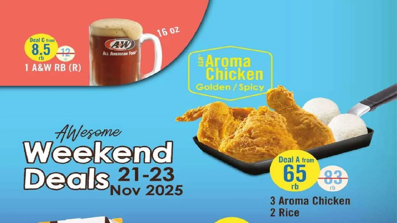 BESOK TERAKHIR! Cek Promo Terbaru Makan A&W: Aroma Chicken Hemat + Free Deluxe Burger