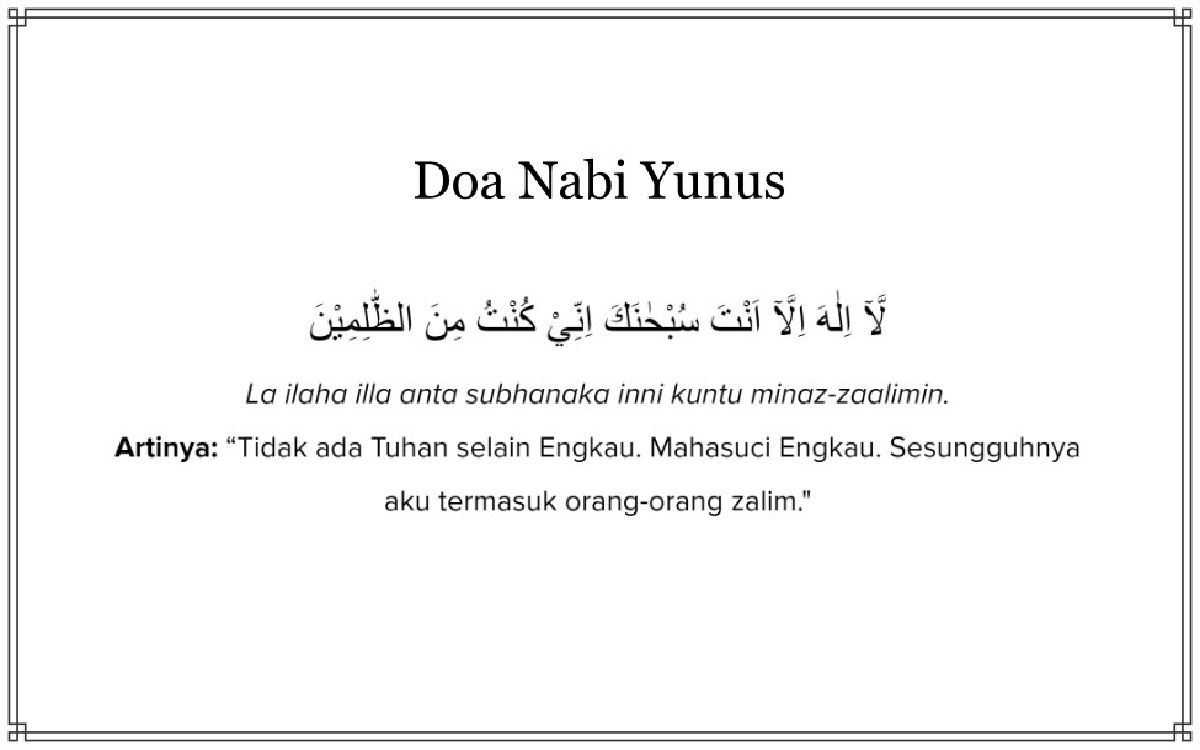 Sedang Dalam Masa Kesulitan? Yuk Coba Amalkan Doa Nabi Yunus AS