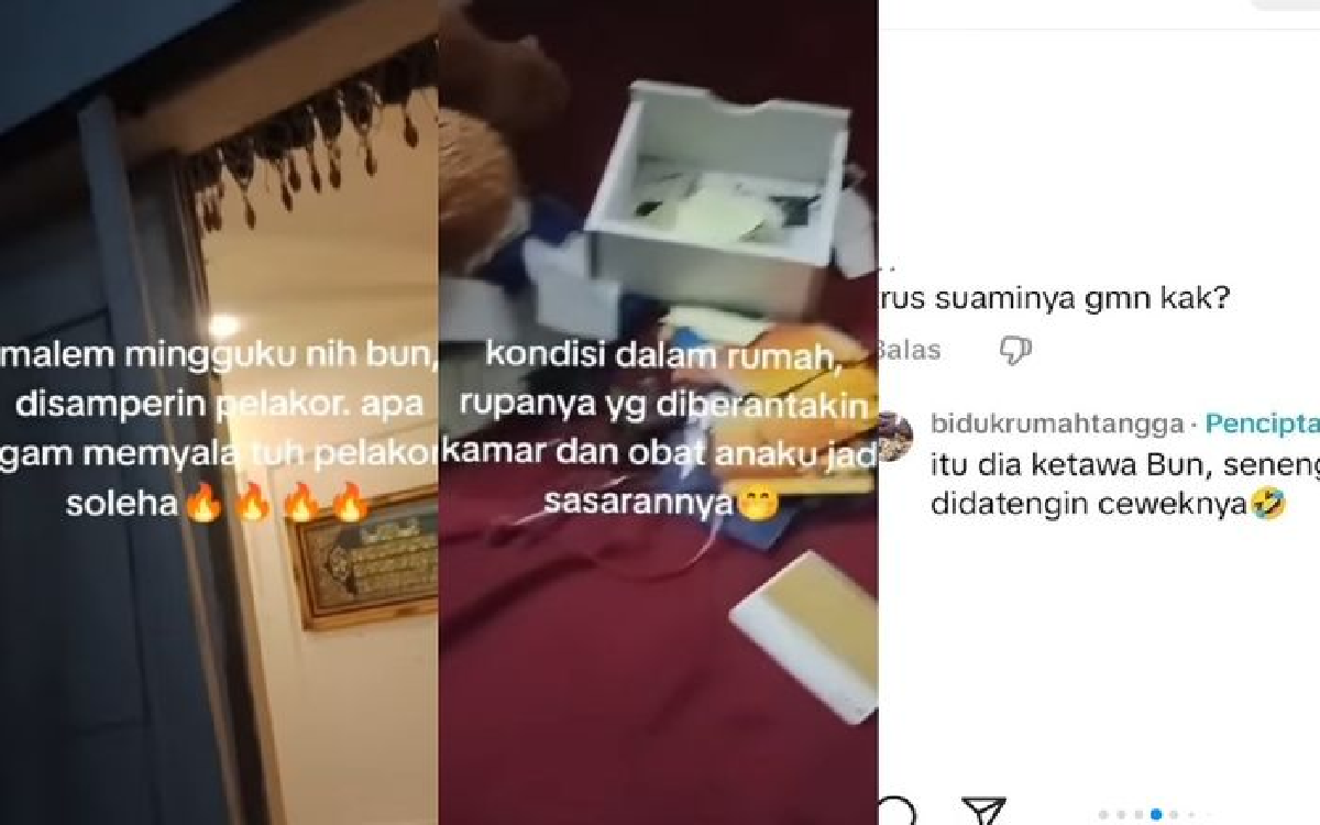 Viral Istri Sah Dilabrak Pelakor, Rumahnya Diacak-acak 