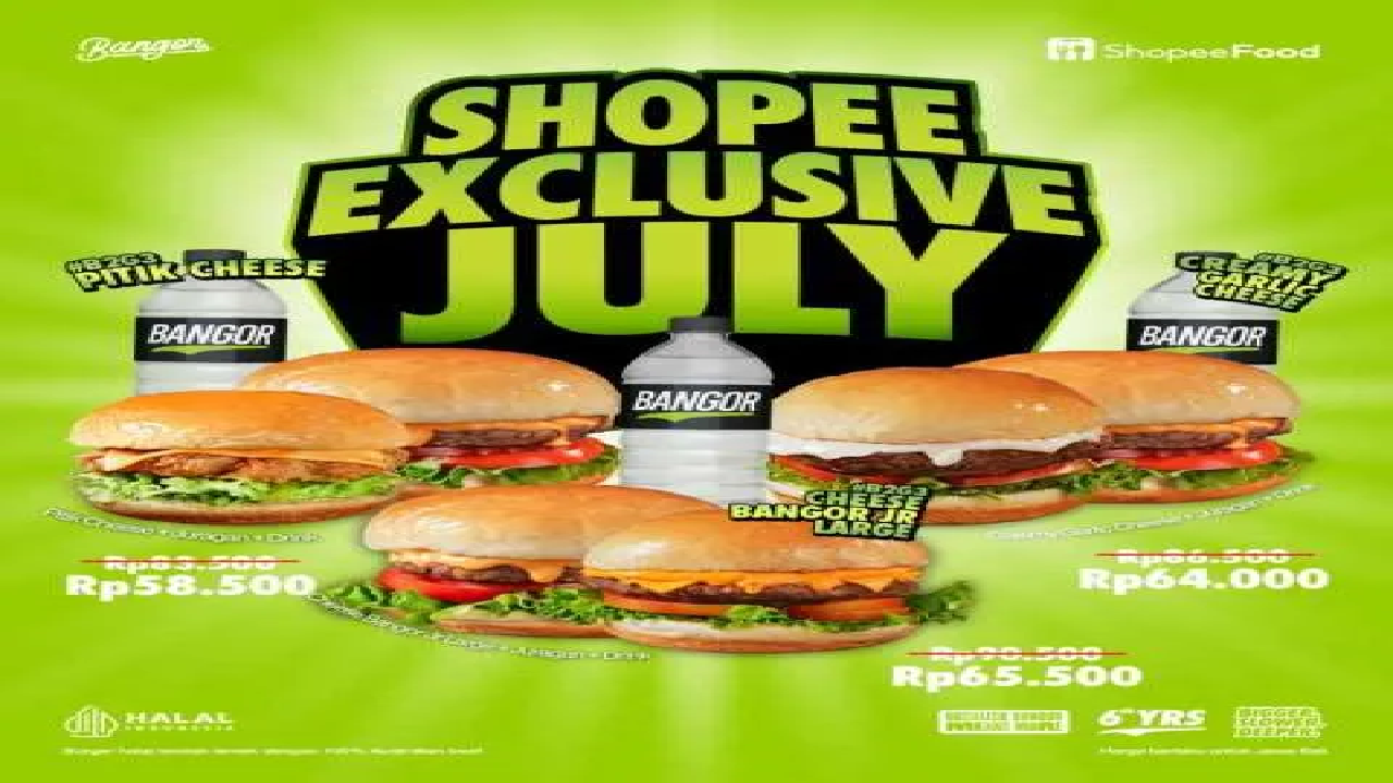 Yuk Ambil Promo Burger Bangor: 2 Burger Tambah Minum Mulai Rp 58.000an