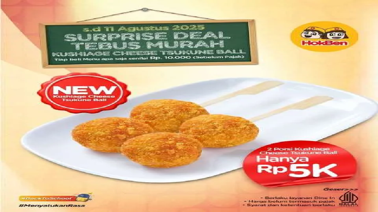 Makan Hemat di Hokben Cuma Goceng Aktif Sampai 11 Agustus 2025