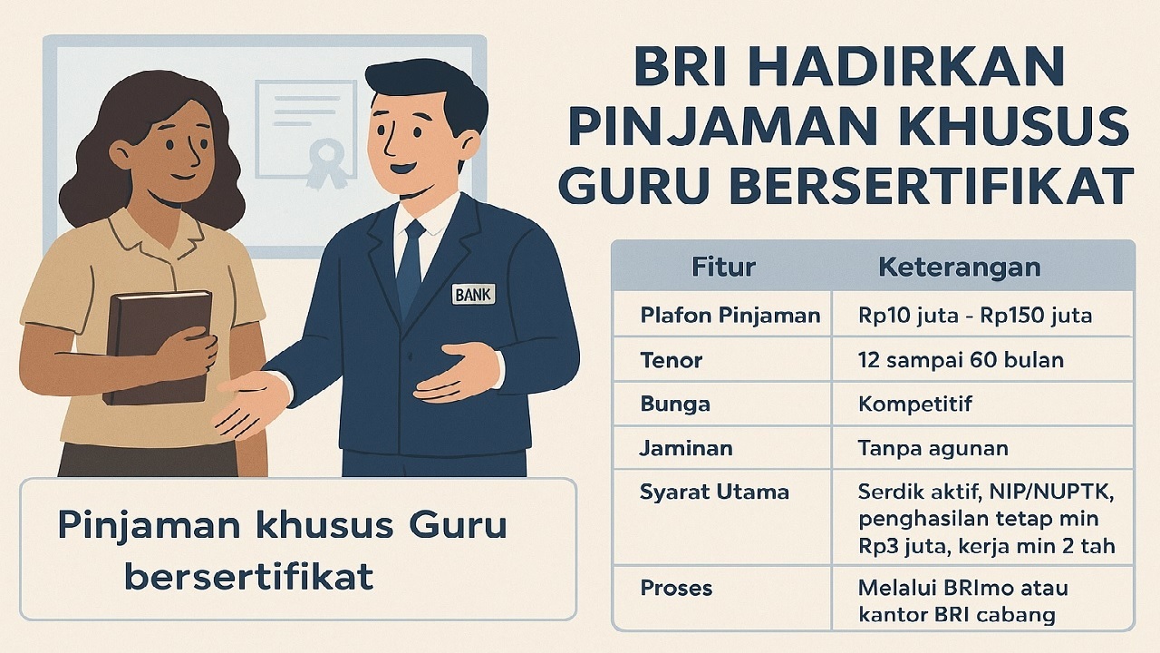 Cara Pengajuan Pinjaman Non KUR BRI Maret 2026 untuk Guru Serdik, Tanpa Jaminan Cicilan Murah!