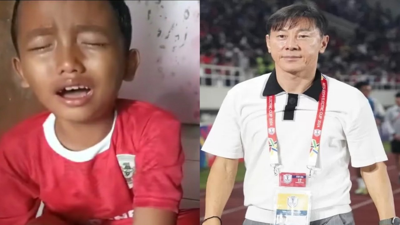 Viral Bocah Menangis Histeris Masih Tak Terima Shin Tae-yong Dipecat PSSI