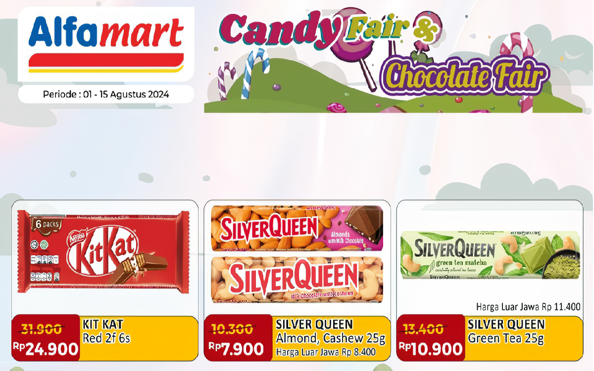 Diskon Manis! 'Candy and Chocolate Fair' di Alfamart Tawarkan Promo Spesial untuk Pecinta Cokelat dan Permen