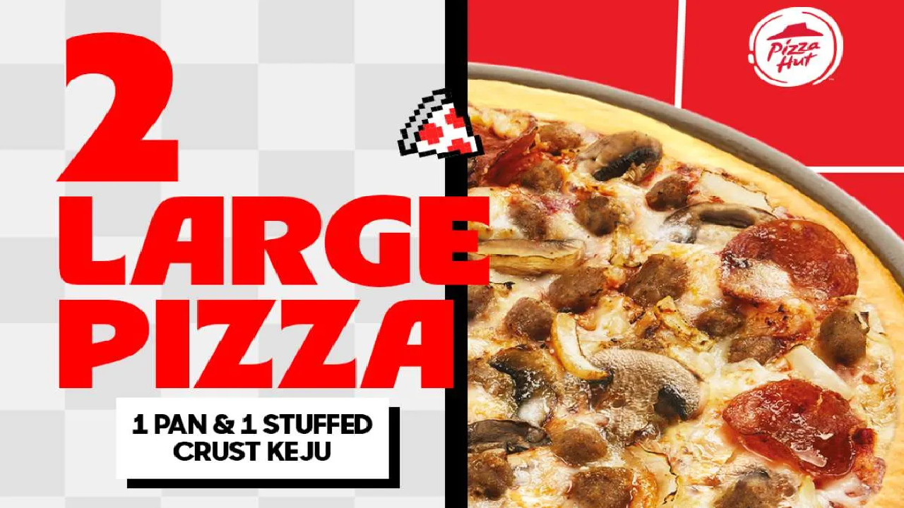 Berlaku Setiap Senin-Kamis Promo Pizza HUT: Paket Hemat 2 Large Pizza Dapat Diskon 30 Persen!