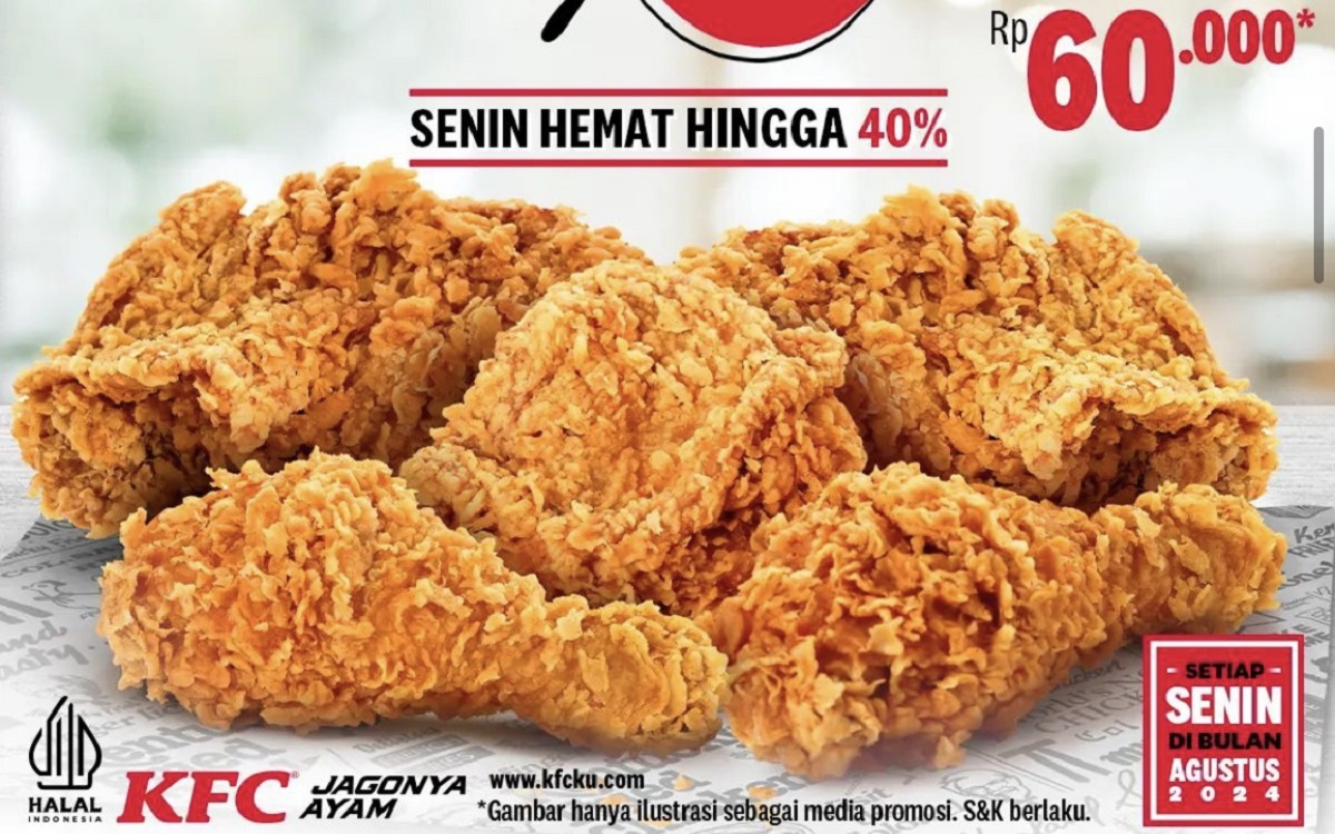 Banyak Promo KFC Hari Ini, Senin 26 Agustus 2024: Jangan Lewatkan Kesempatan Temukan Sensasi Rasa Berbeda