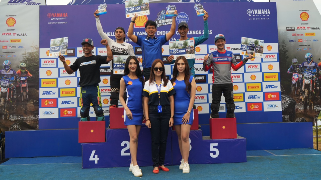 Starter SHELL BLU CRU Yamaha Enduro Challenge Cetak Rekor Baru, Jalibar Dipenuhi Ribuan Penonton