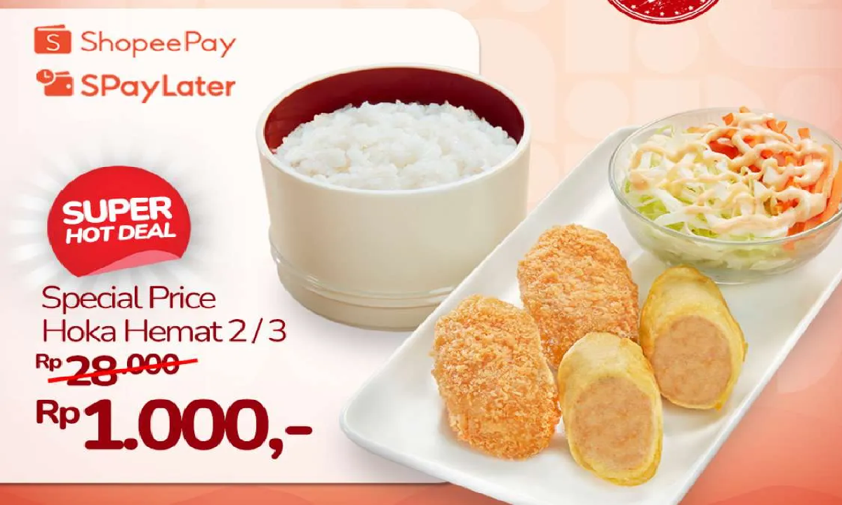 Khusus Shopee Paylatter Promo Hokben: Beli Hoka Hemat Cuma Rp 1.000, Cek Syaratnya