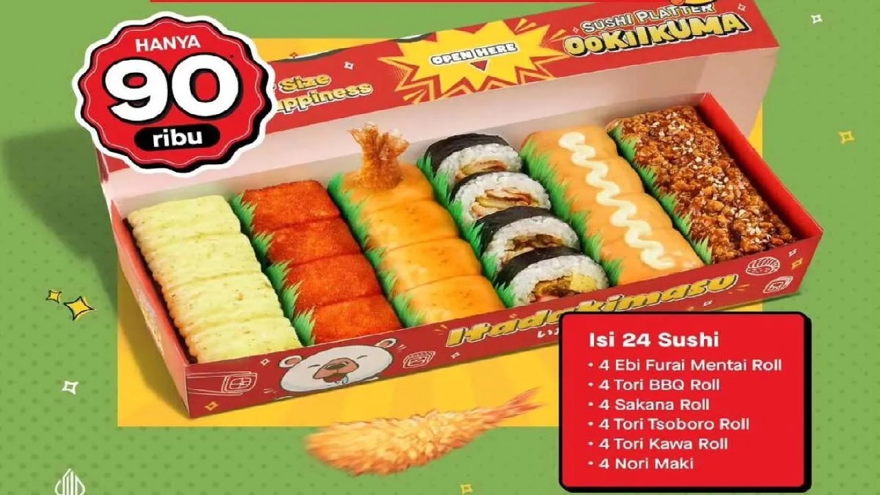 Paket Promo Terbaru Ichiban Sushi: Umaii Combo Hemat Rame-Rame Bonus 2 Botol Pulpy Orange