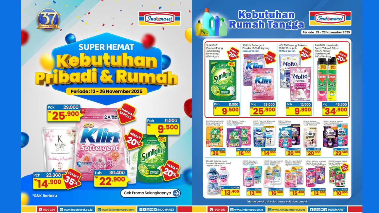 Daftar Lengkap Katalog Promo Indomaret Terbaru, Aktif Sampai 23 November 2025!
