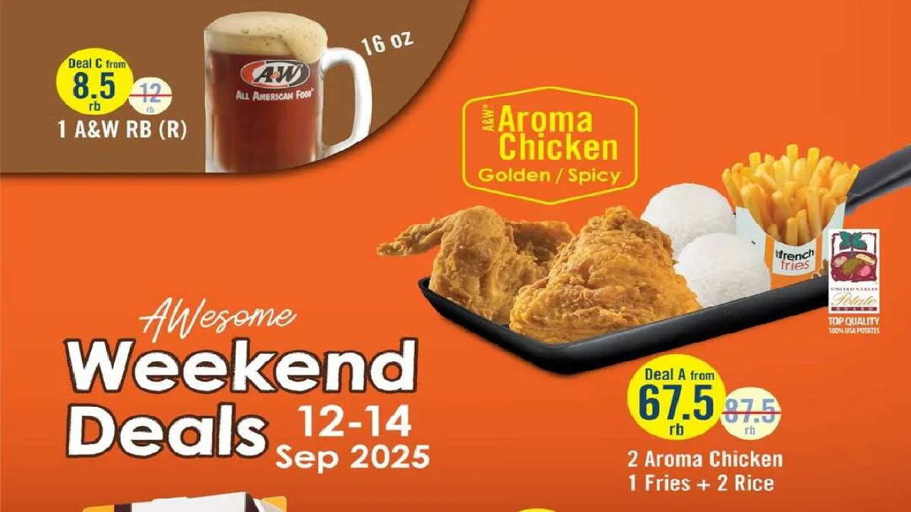 Terakhir Hari Ini Promo Weekend A&W! Bisa Ambil Paket Ayam + Free Cheeseburger